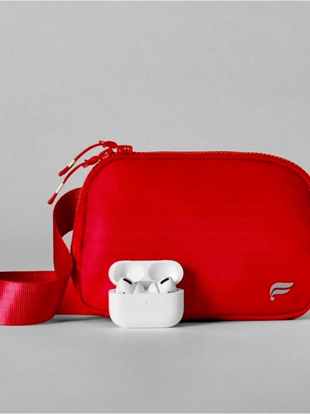 Fabletics Red Crossbody Bag- AirPods Not Included